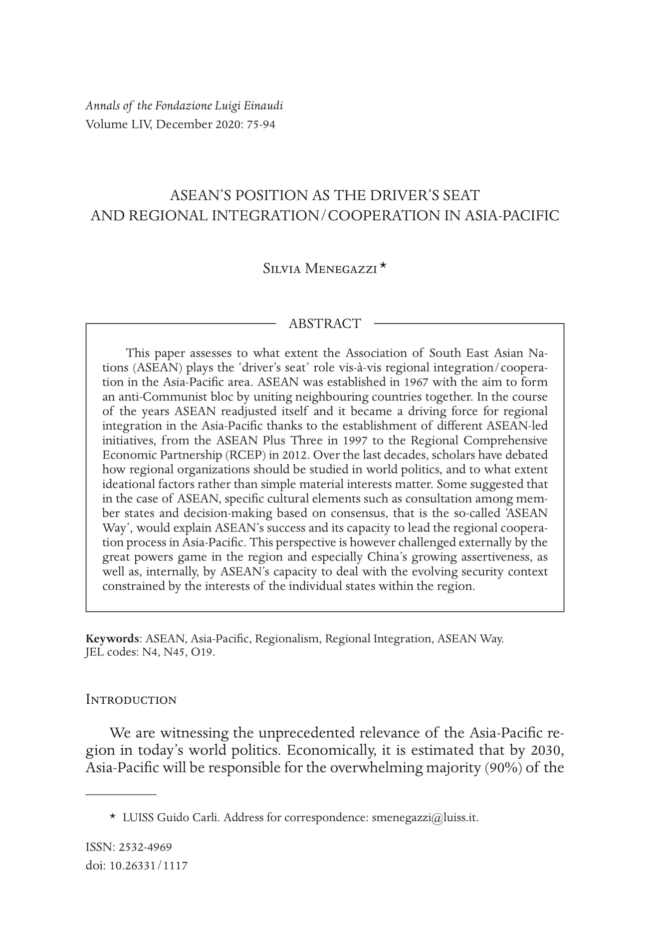 ASEAN's position as the driver's seat and regional integration cooperation in Asia-Pacific