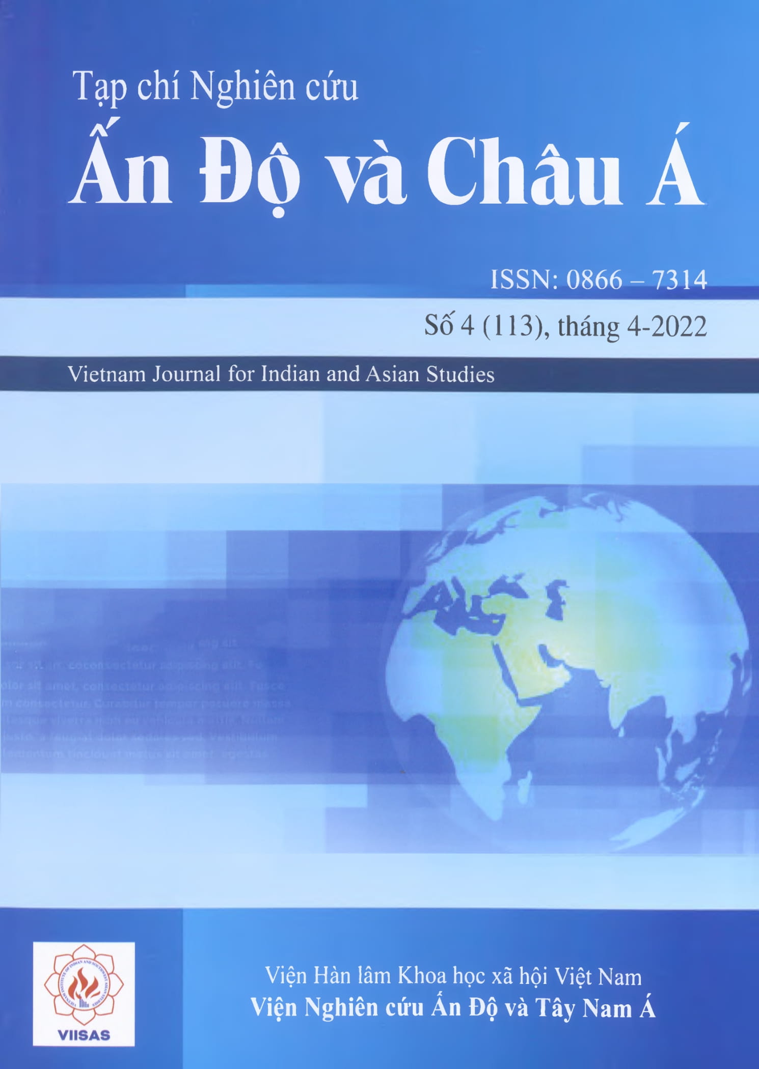 Tạp chí Nghiên cứu Ấn Độ và Châu Á, số 4 năm 2022