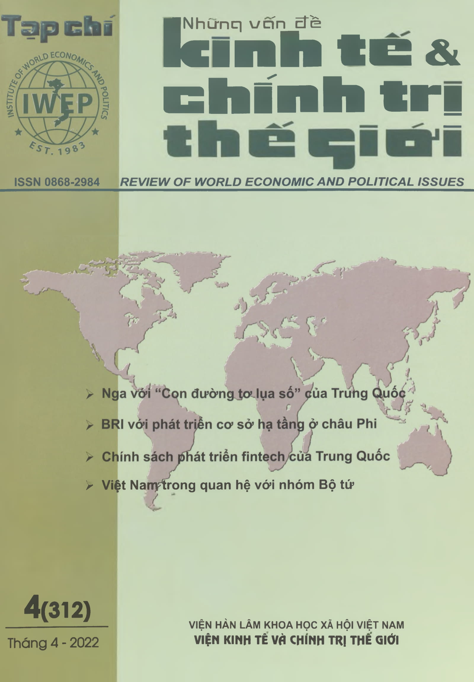Tạp chí Những vấn đề kinh tế và chính trị thế giới, số 4 năm 2022