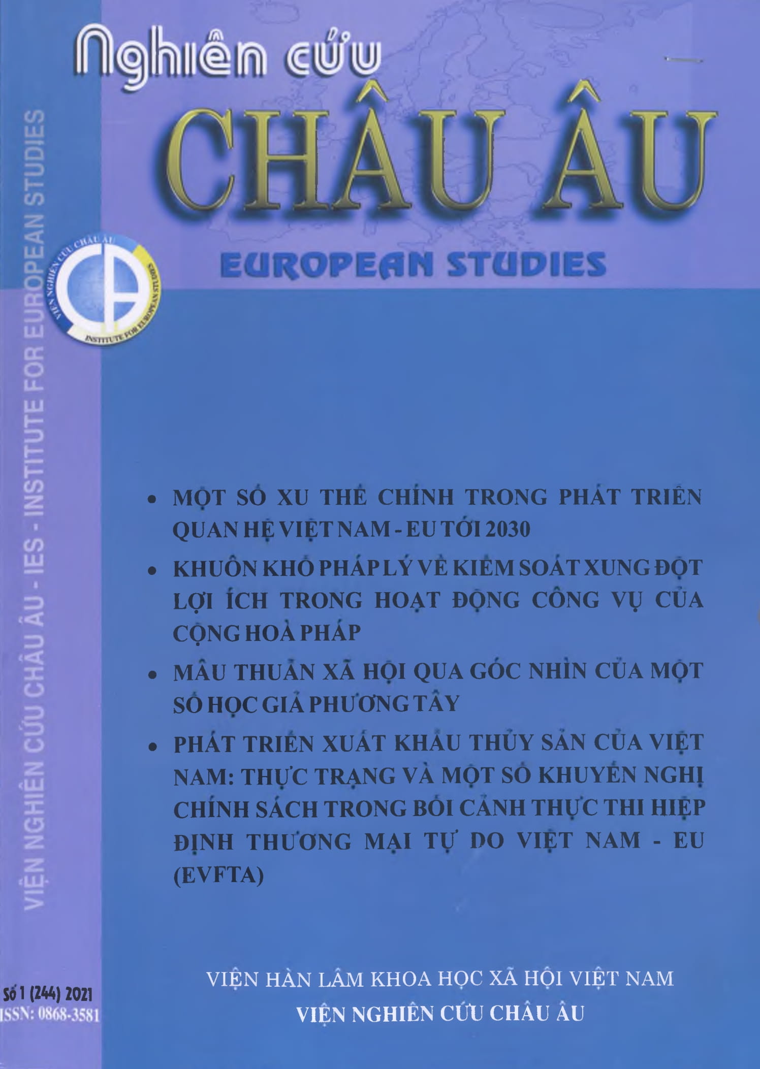 Tạp chí Nghiên cứu Châu Âu, số 1 năm 2021