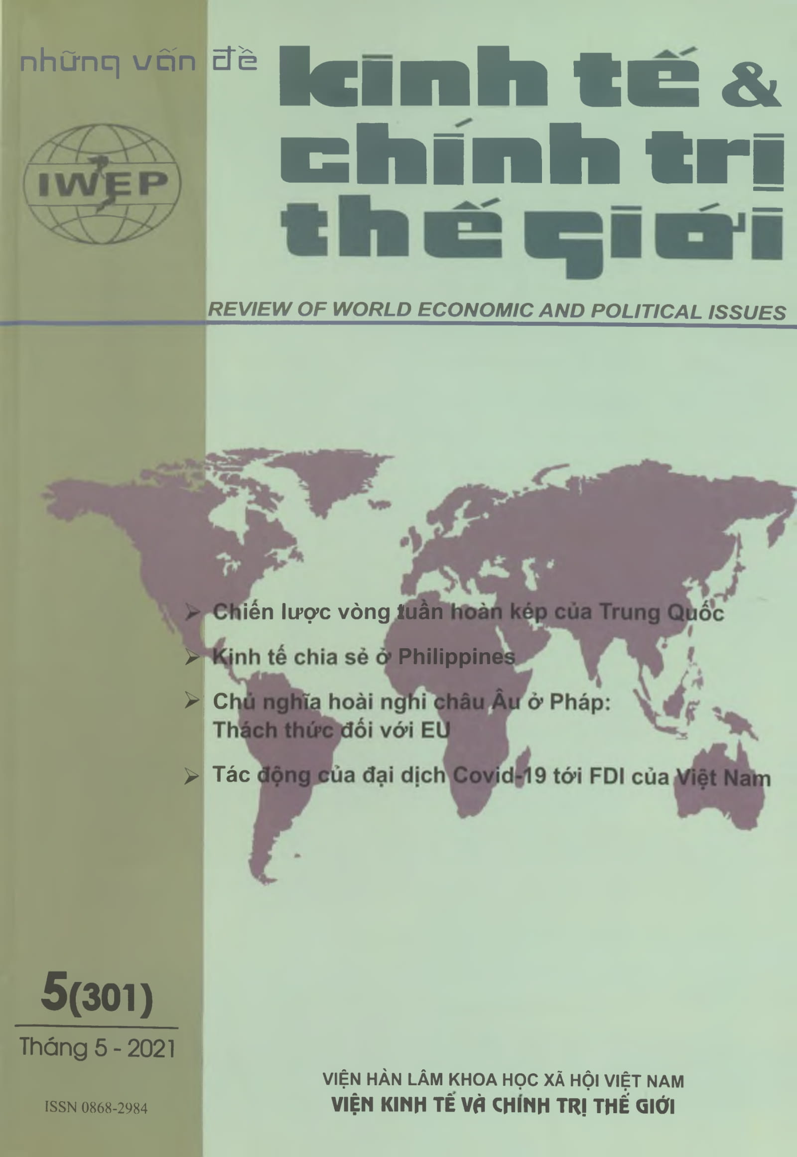 Tạp chí Những vấn đề kinh tế và chính trị thế giới, số 5 năm 2021