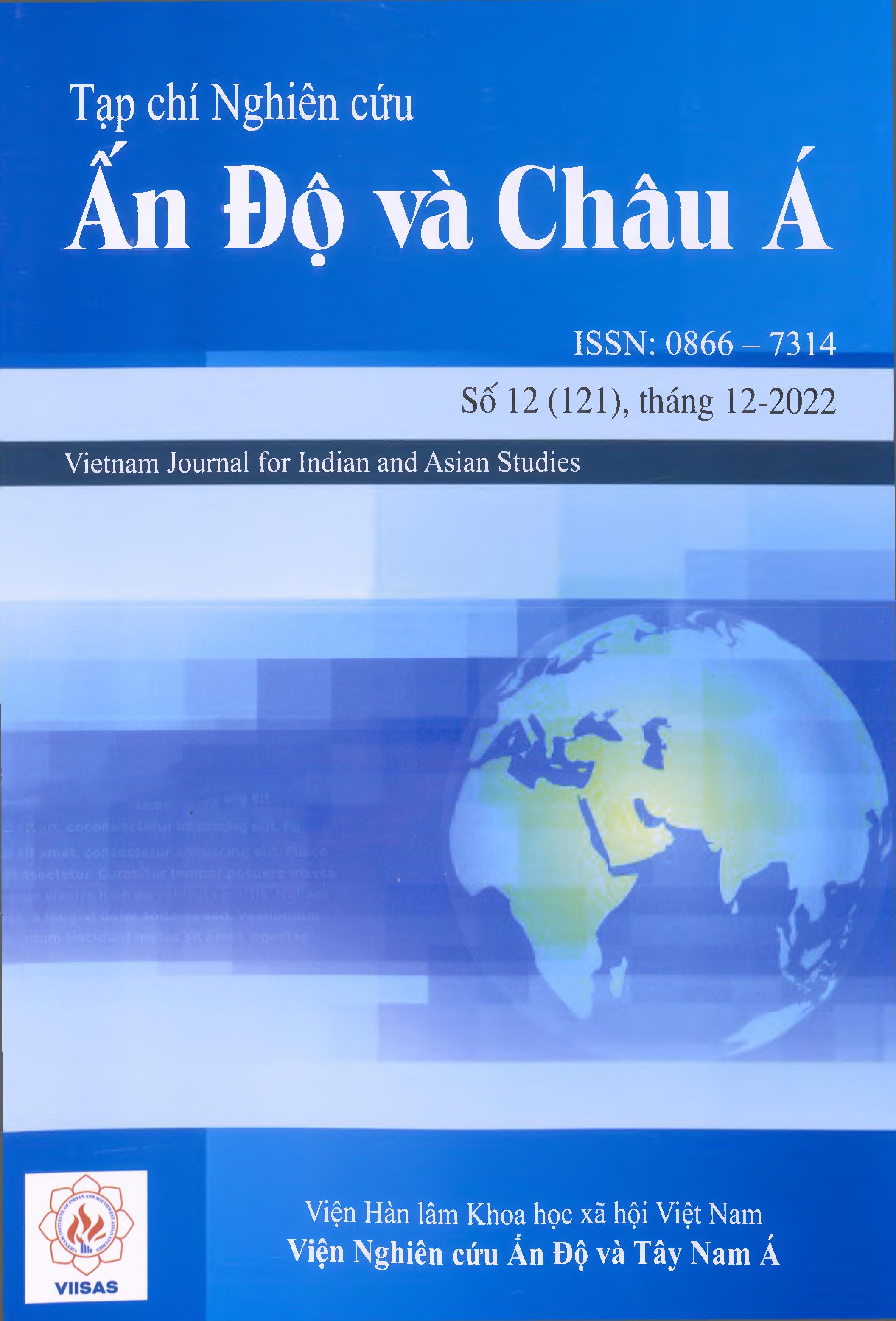Tạp chí Nghiên cứu Ấn Độ và Châu Á, số 12 năm 2022