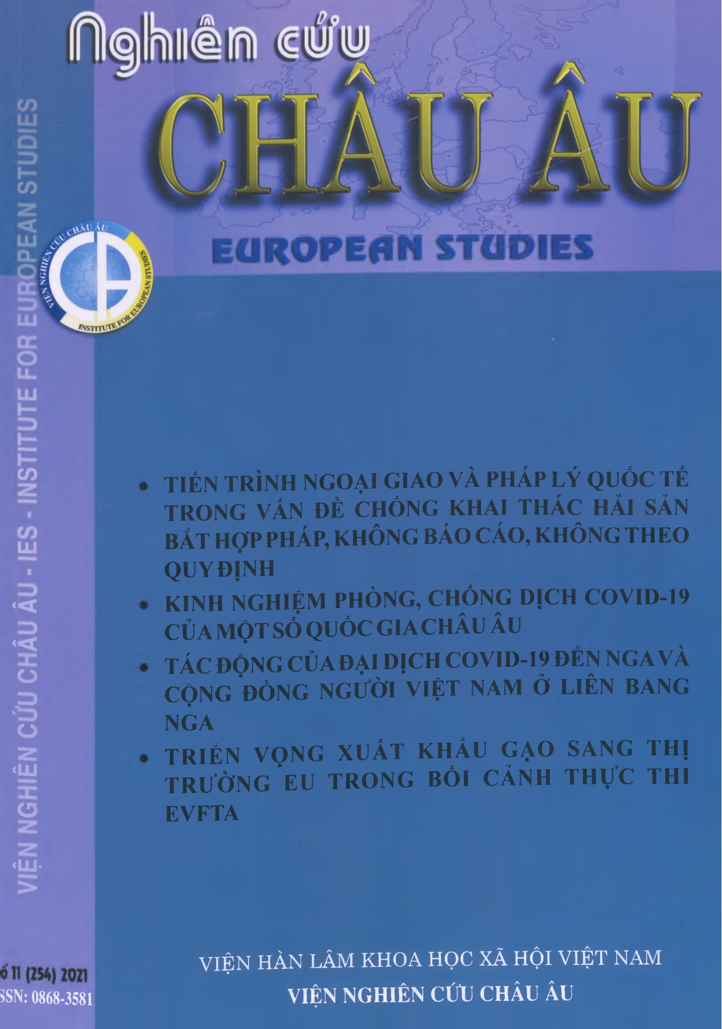 Tạp chí Nghiên cứu Châu Âu, số 11 năm 2021