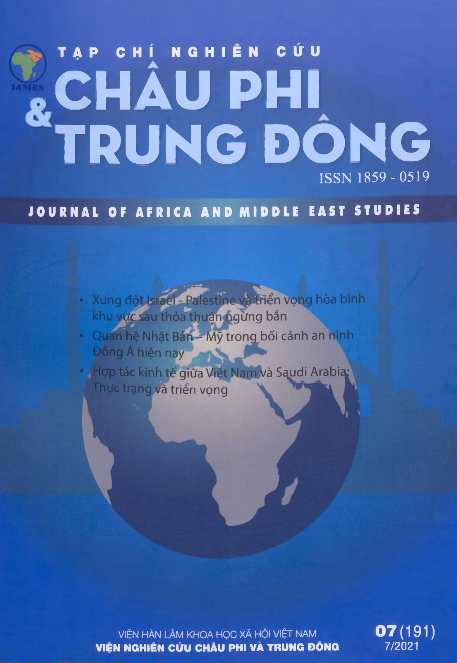 Tạp chí Nghiên cứu Châu Phi và Trung Đông, số 7 năm 2021
