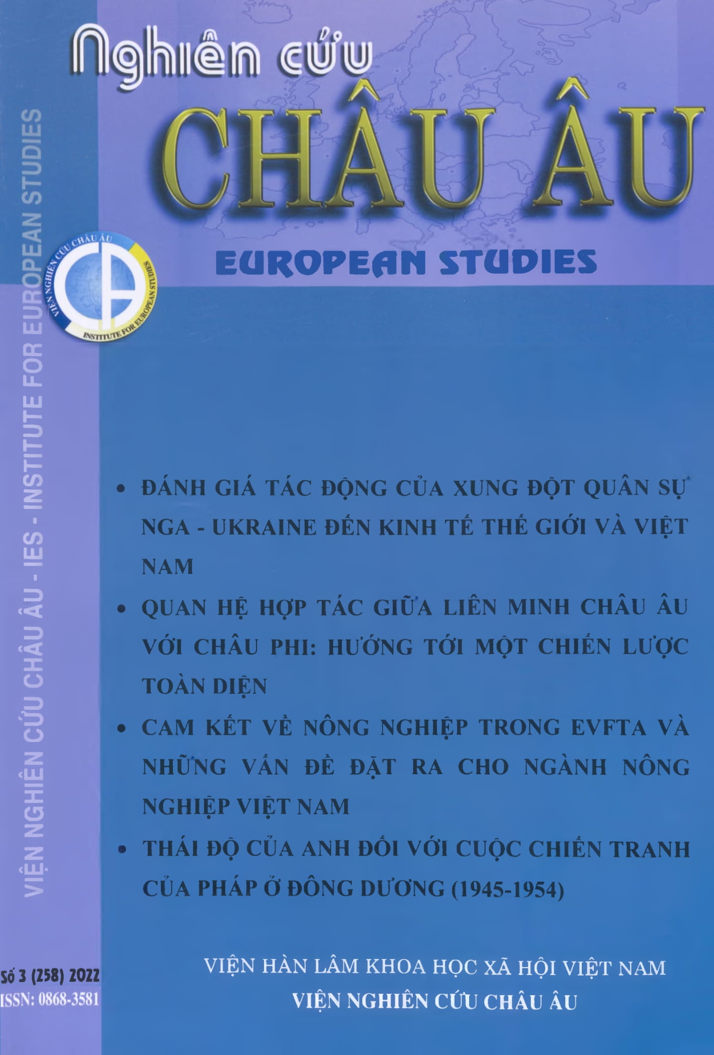 Tạp chí Nghiên cứu Châu Âu, số 3 năm 2022