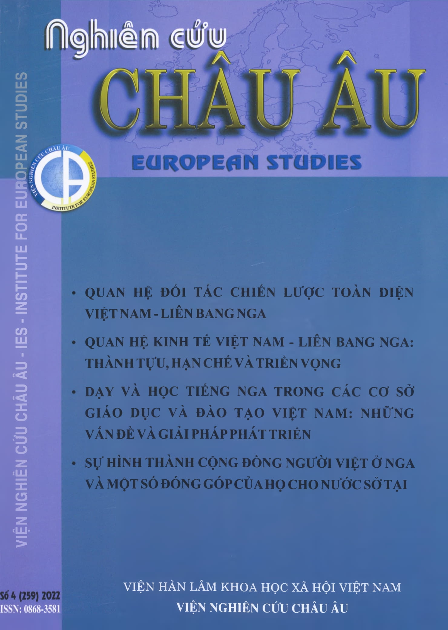 Tạp chí Nghiên cứu Châu Âu, số 4 năm 2022