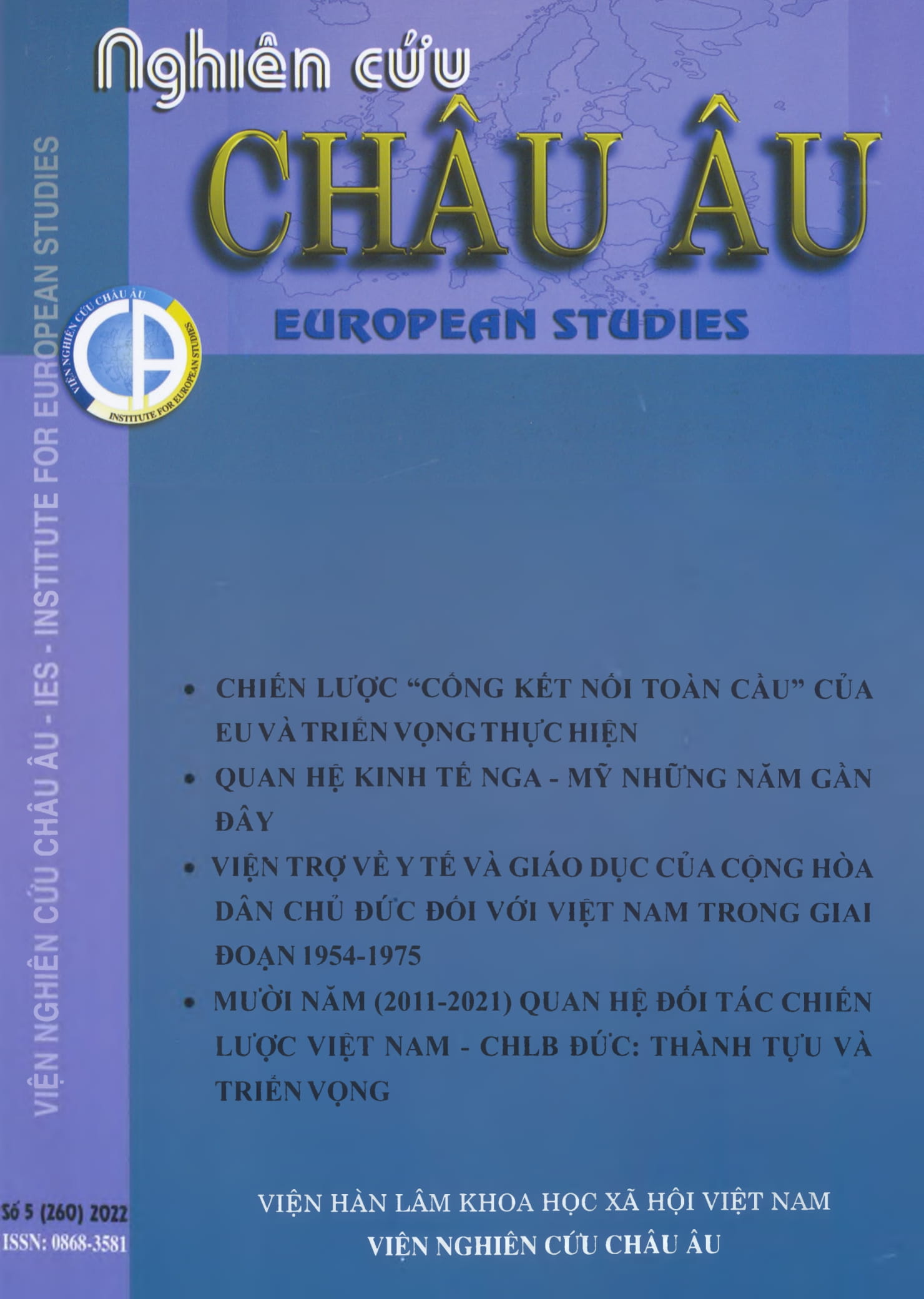 Tạp chí Nghiên cứu Châu Âu, số 5 năm 2022