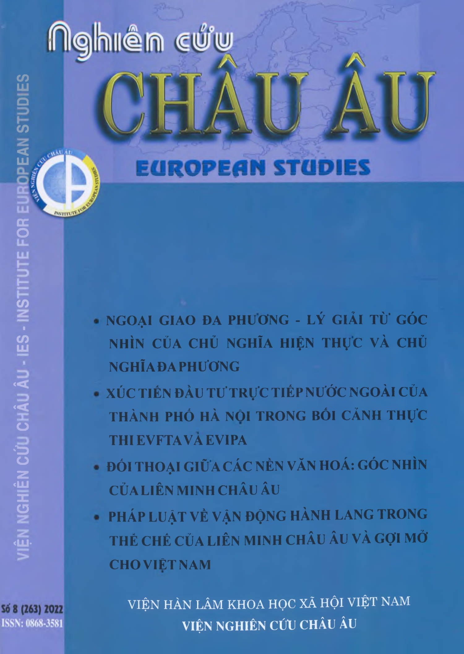 Tạp chí Nghiên cứu Châu Âu, số 8 năm 2022