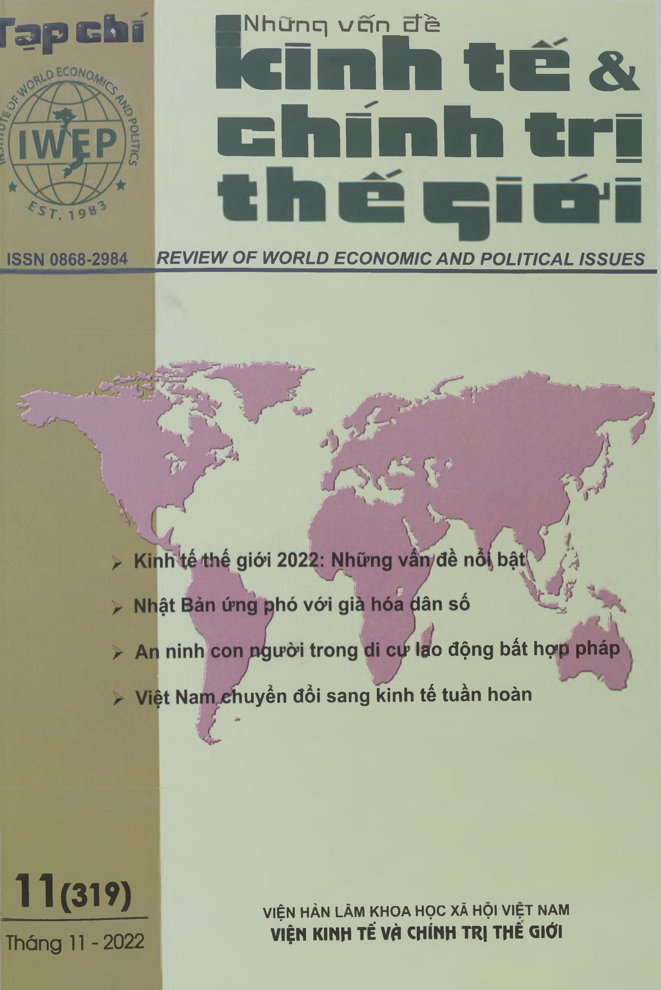 Tạp chí Những vấn đề kinh tế và chính trị thế giới, số 11 năm 2022