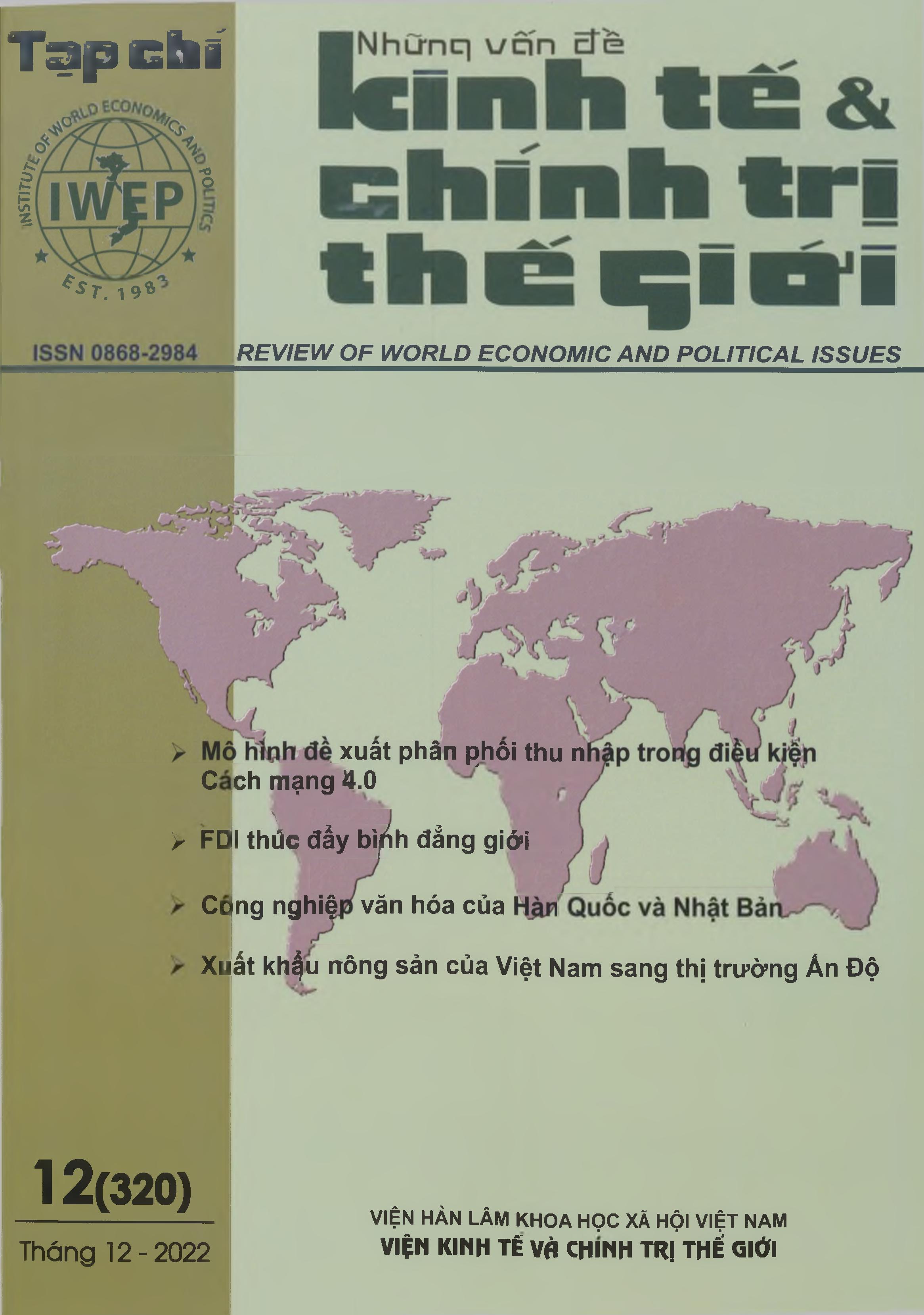 Tạp chí Những vấn đề kinh tế và chính trị thế giới, số 12 năm 2022