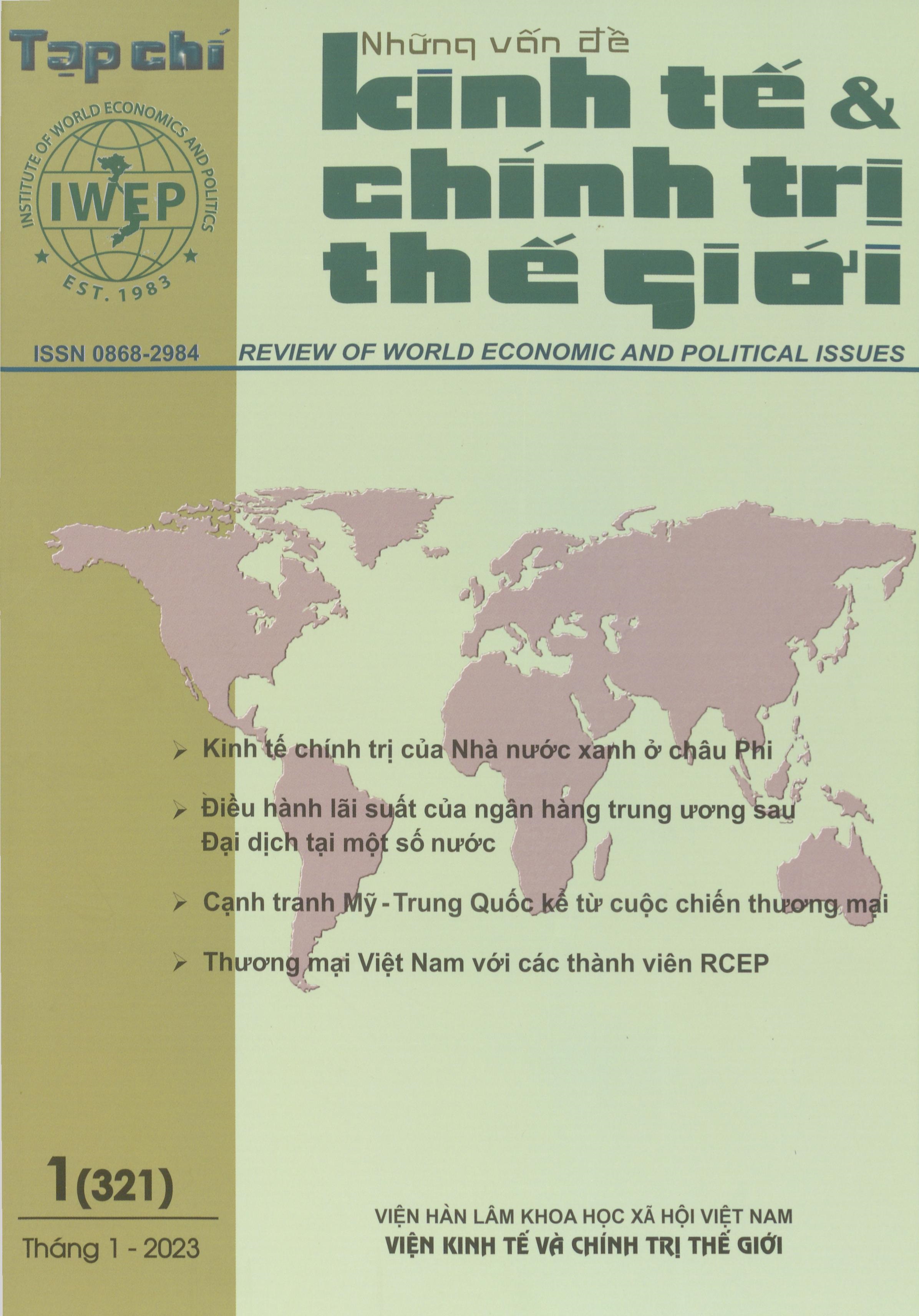 Tạp chí Những vấn đề kinh tế và chính trị thế giới, số 1 năm 2023