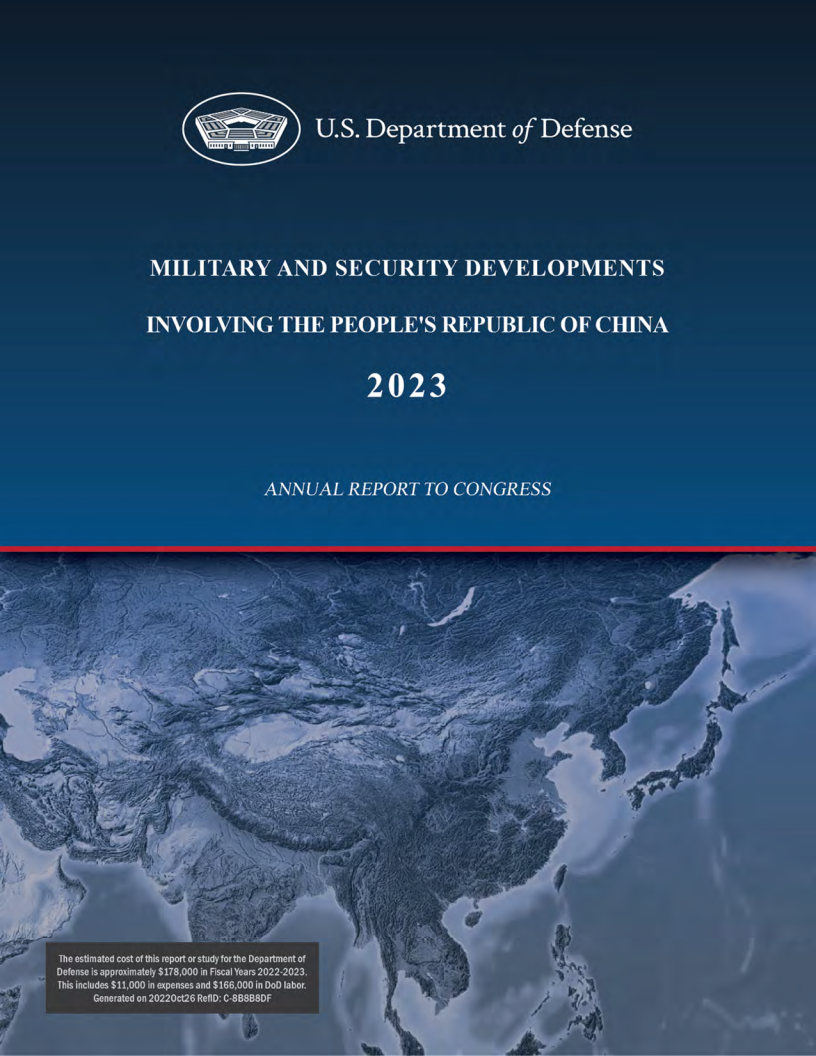 Military and Security Developments Involving the People’s Republic of China 2023 