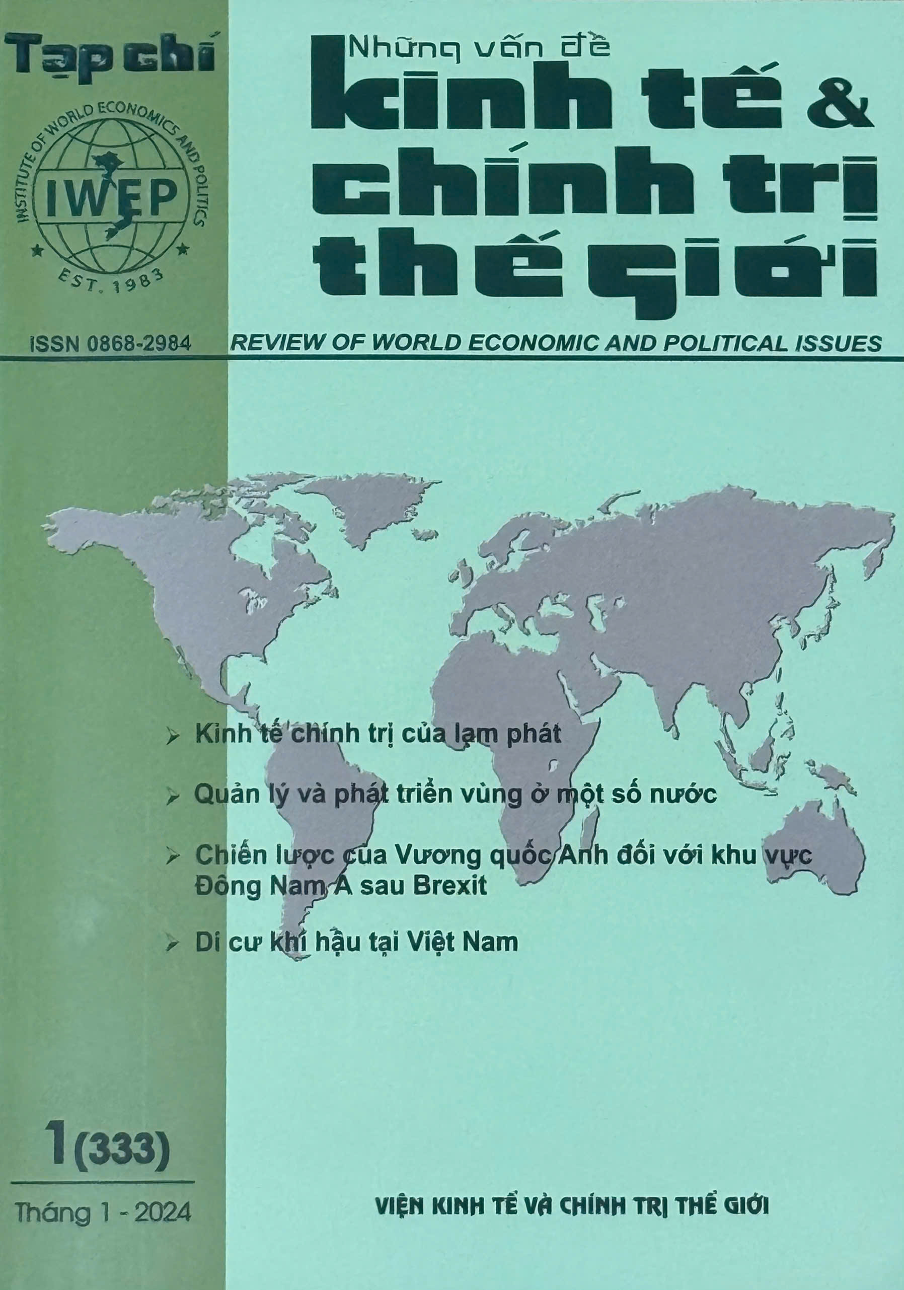 Tạp chí Những vấn đề Kinh tế & Chính trị Thế giới, số 1 năm 2024