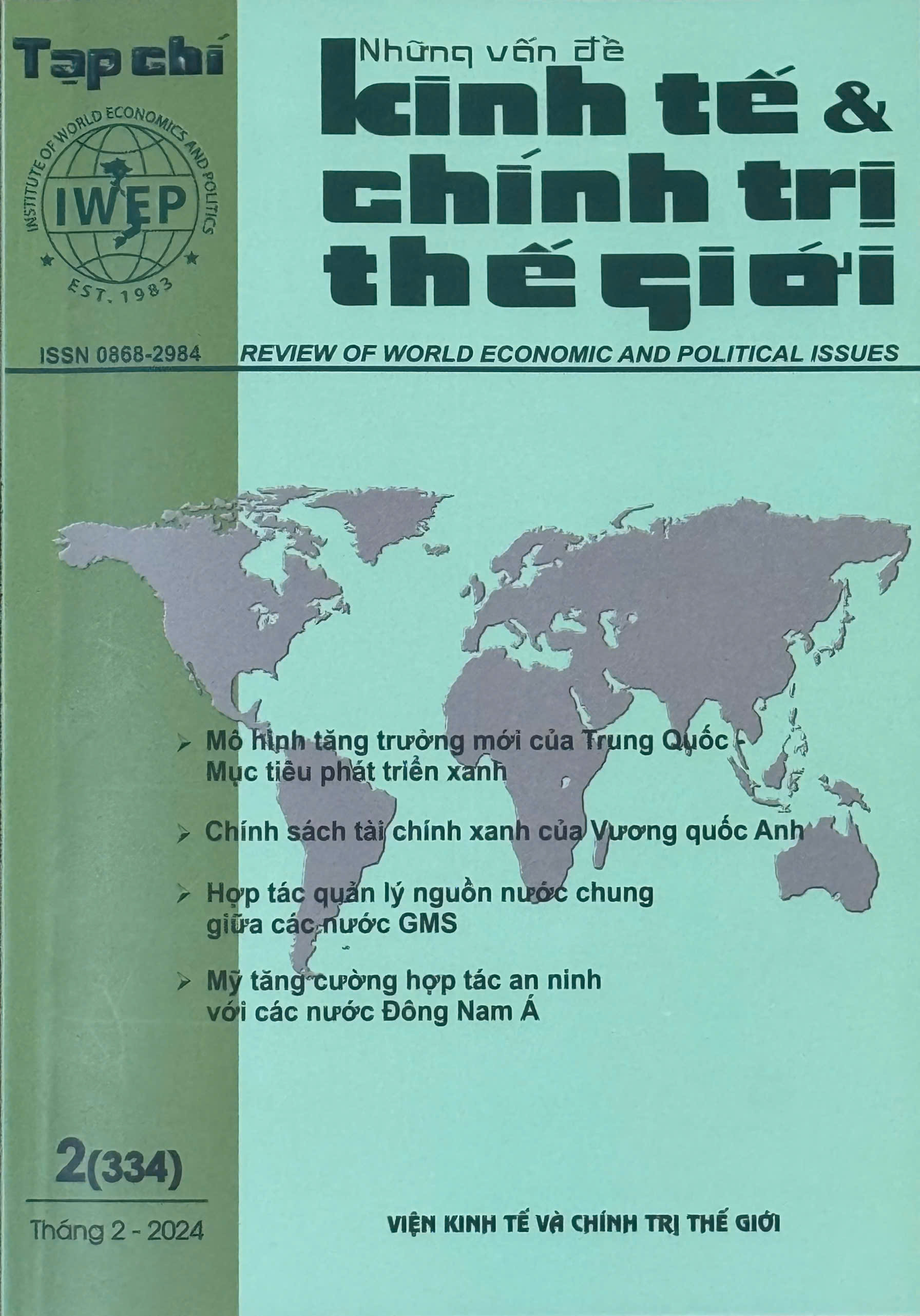 Tạp chí Những vấn đề Kinh tế & Chính trị Thế giới, số 2 năm 2024