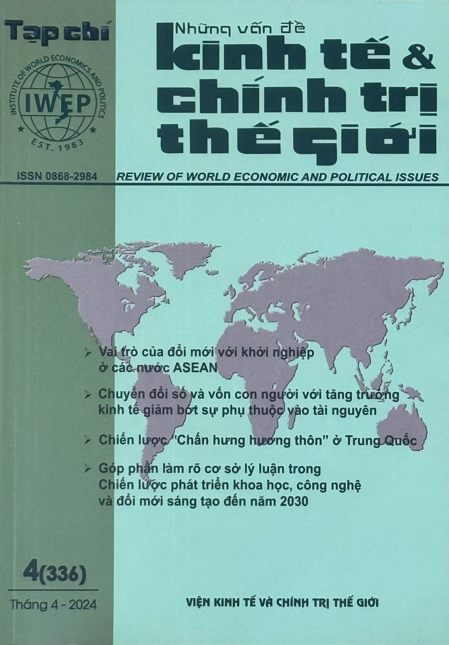 Tạp chí Những vấn đề Kinh tế & Chính trị Thế giới, số 4 năm 2024