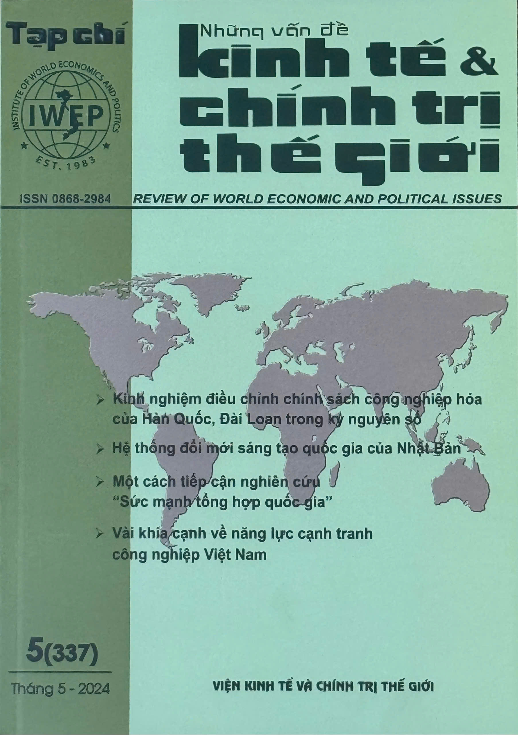 Tạp chí Những vấn đề Kinh tế & Chính trị Thế giới, số 5 năm 2024