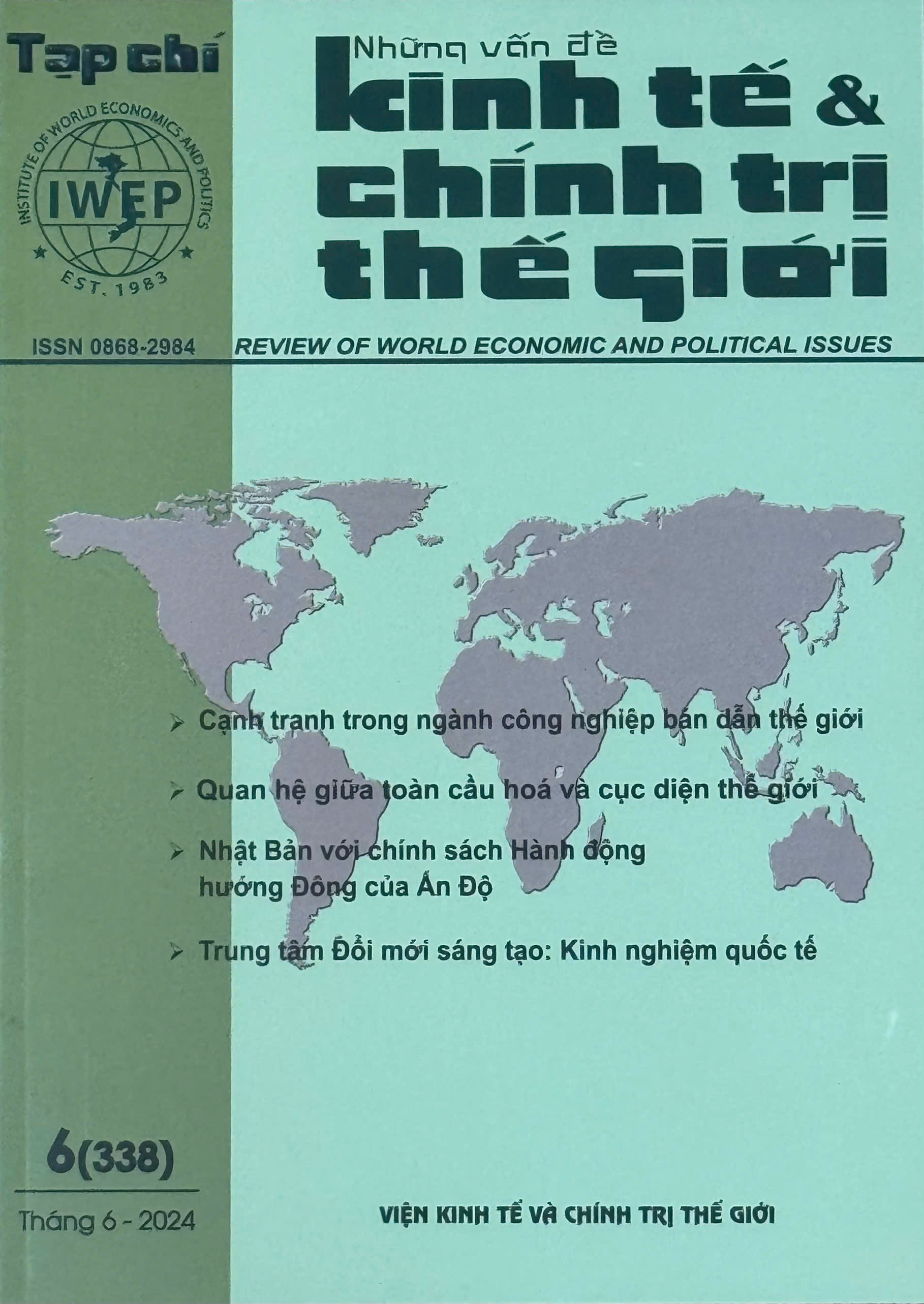 Tạp chí Những vấn đề Kinh tế & Chính trị Thế giới, số 6 năm 2024